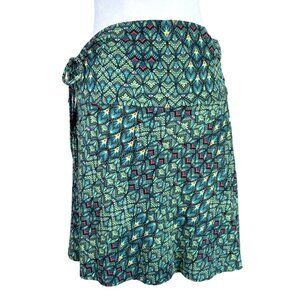 Patagonia Feathered Geo Print Stretch Pull On Skirt Active Wear, Athleisure M